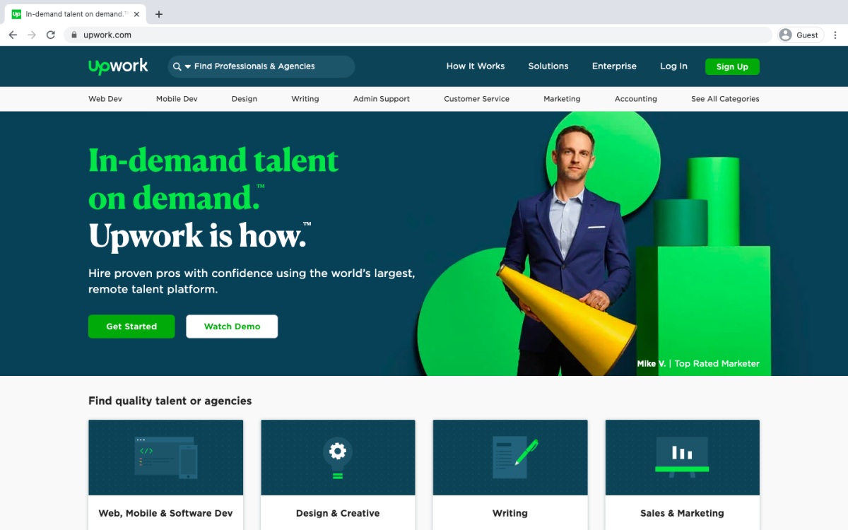  UpWork (previously Elance and oDesk)